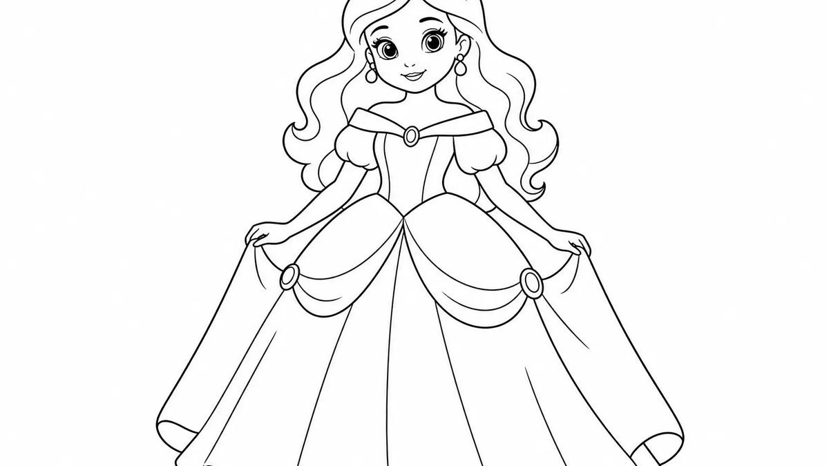 แจกภาพระบายสีเจ้าหญิง พร้อมคำแนะนำเสริมสร้างจินตนาการให้เด็ก